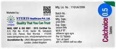 Colchoice 0.5 Tablet 10 Colchoice 0.5 Tablet 10