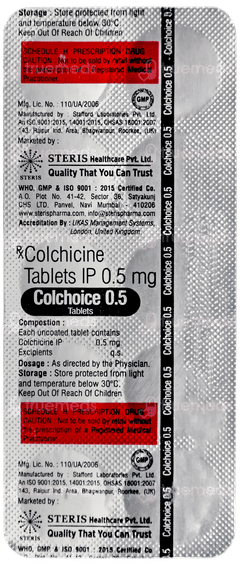 Colchoice 0.5 Tablet 10 Colchoice 0.5 Tablet 10
