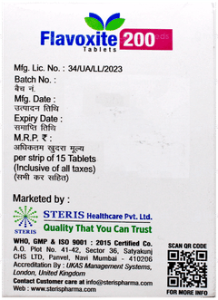 Flavoxite 200 Tablet 15
