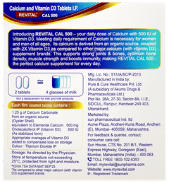 Revital Cal 500 Tablet 15 Revital Cal 500 Tablet 15