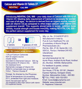 Revital Cal 500 Tablet 15