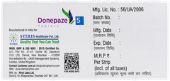Donepaze 5 Tablet 10 Donepaze 5 Tablet 10