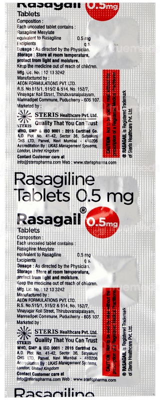 Rasagail 0.5 Tablet 10
