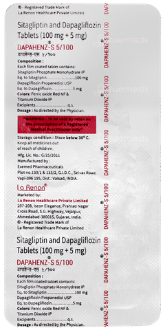 Dapahenz S 5/100 Tablet 10