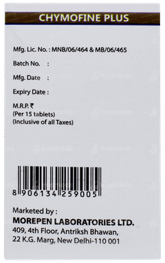 Chymofine Plus Tablet 15 Chymofine Plus Tablet 15