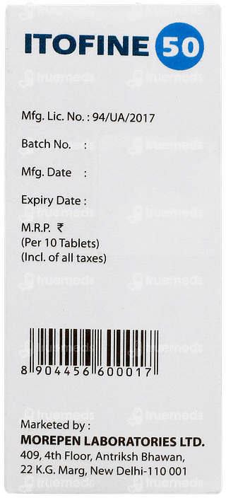 Itofine 50mg Tablet 10