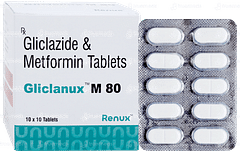 Gliclanux M 80 Tablet 10