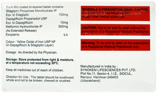 Sugaray Dm 100/10/500 Tablet 15