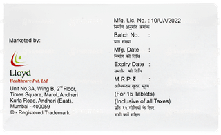 Sugaray Dm 100/10/500 Tablet 15