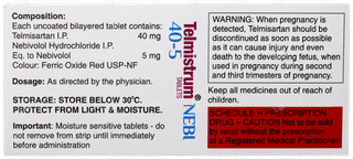 Telmistrum Nebi 40/5 Tablet 10