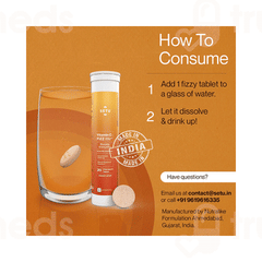 Setu Vitamin C Fizz Orange Flavour Effervescent Tablet 20