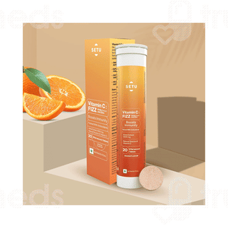 Setu Vitamin C Fizz Orange Flavour Effervescent Tablet 20