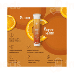 Setu Vitamin C Fizz Orange Flavour Effervescent Tablet 20