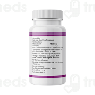 Inlife Vitamin B12 Methylcobalamin 1500mcg Tablet 60