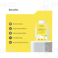 Nourysh Vitamin D3 + K2 Tablet 60 Nourysh Vitamin D3 + K2 Tablet 60