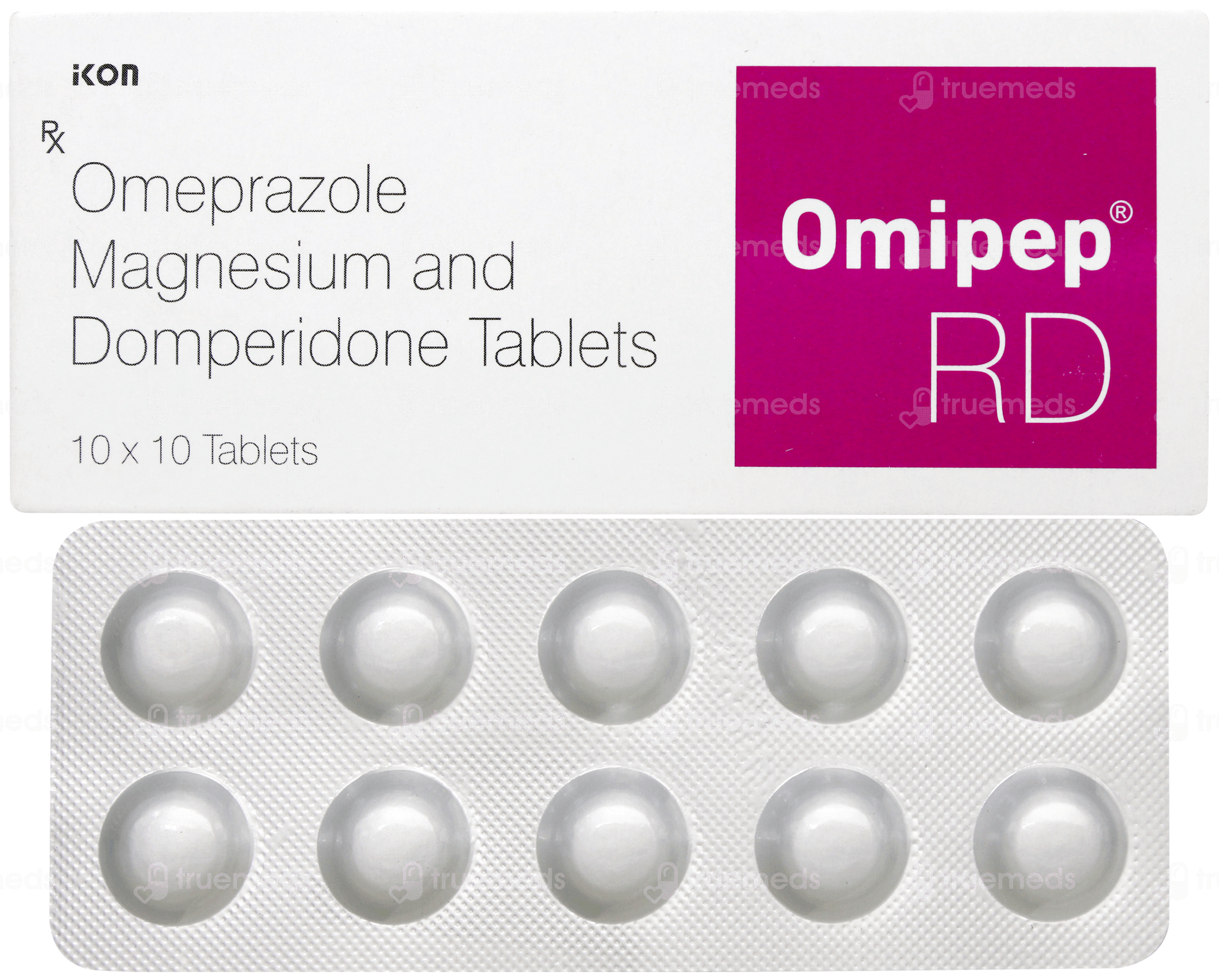 Omipep Rd Tablet 10 - Uses, Side Effects, Dosage, Price | Truemeds
