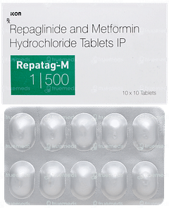 Repatag M 1/500 Tablet 10 Repatag M 1/500 Tablet 10