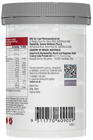 Swisse Beauty Biotin+ With Nicotinamide Rose Hips And Vitamin C Tablet 30