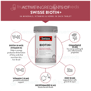 Swisse Beauty Biotin+ With Nicotinamide Rose Hips And Vitamin C Tablet 30