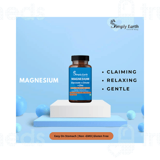 Simply Earth Magnesium Glycinate + Citrate + Zinc Tablet 120