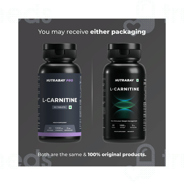 Nutrabay Pro L Carnitine Tablet 60 - Uses, Side Effects, Dosage, Price |  Truemeds
