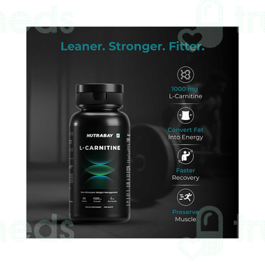 Nutrabay Pro L Carnitine Tablet 60 - Uses, Side Effects, Dosage, Price |  Truemeds