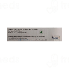 Source Naturals Vanadium With Chromium Tablet 90
