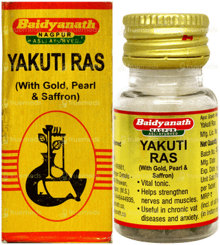 Baidyanath Nagpur Yakuti Ras With Gold Pearl & Saffron Tablet 5
