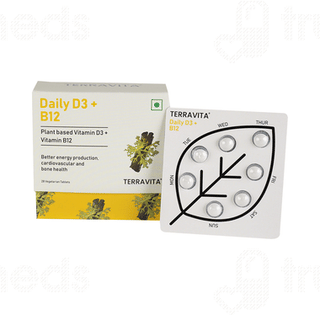 Terravita Daily D3 + B12 Vegetarian Tablet 28
