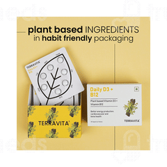 Terravita Daily D3 + B12 Vegetarian Tablet 28