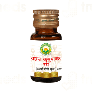 Basic Ayurveda Vasant Kusumakar Ras With Gold Tablet 30