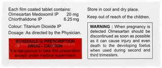 Olmesar Ch 20/6.25 Tablet 10