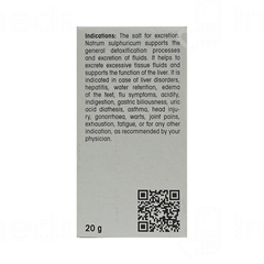 Dr Reckeweg Natrum Sulphuricum 6x Tablet 20gm