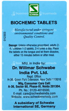 Dr Willmar Calcarea Fluorica 6x Biochemic Tablet 25gm