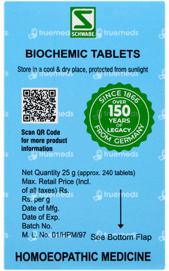 Dr Willmar Calcarea Fluorica 6x Biochemic Tablet 25gm