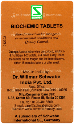 Dr Willmar Schwabe Kali Phosphoricum 6x Biochemic Tablet 25gm