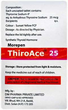 Thiroace 25 Tablet 100