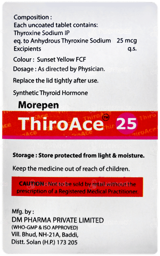 Thiroace 25 Tablet 100