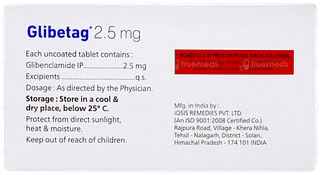 Glibetag 2.5mg Tablet 10