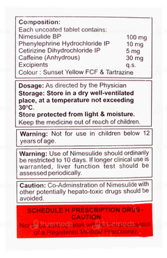 New Nimatex Cold & Flu Tablet 10