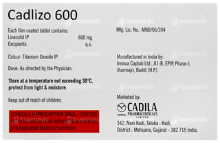 Cadlizo 600 Tablet 10