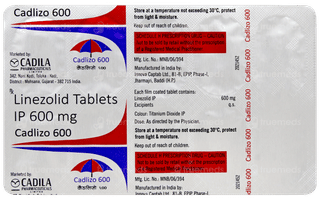Cadlizo 600 Tablet 10