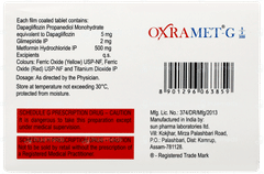 Oxramet G 5/2/500 Tablet 7