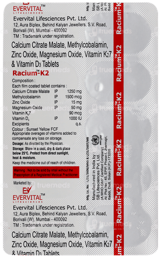 Racium K2 Tablet 10
