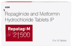 Repatag M 2/500 Tablet 10 Repatag M 2/500 Tablet 10