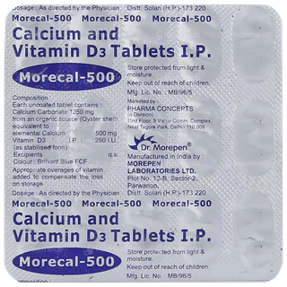 Morecal 500 Tablet 15