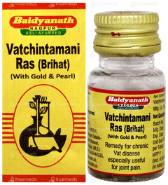 Baidyanath Nagpur Vatchintamani Ras Brihat With Gold & Pearl Tablet 10 Baidyanath Nagpur Vatchintamani Ras Brihat With Gold & Pearl Tablet 10