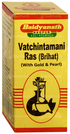 Baidyanath Nagpur Vatchintamani Ras Brihat With Gold & Pearl Tablet 10