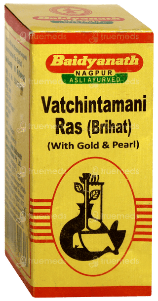 Baidyanath Nagpur Vatchintamani Ras Brihat With Gold & Pearl Tablet 10
