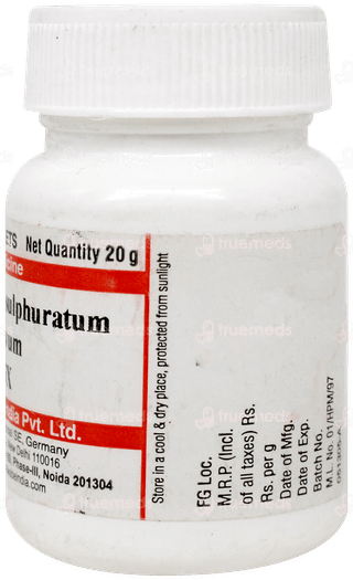 Dr Willmar Schwabe Arsenicum Sulphuratum Flavum 3X Tablet 20Gm